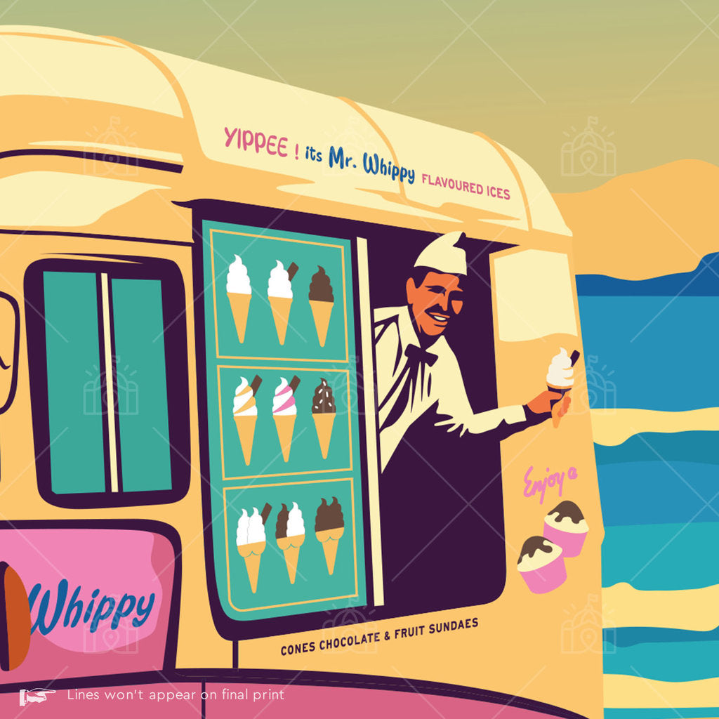 Aussie Classic Mr Whippy Suburban Icon Poster