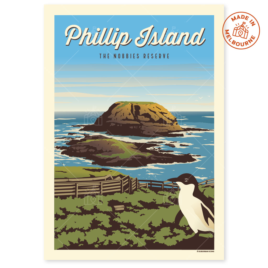 Phillip Island The Nobbies Reserve Suburban Icon Poster