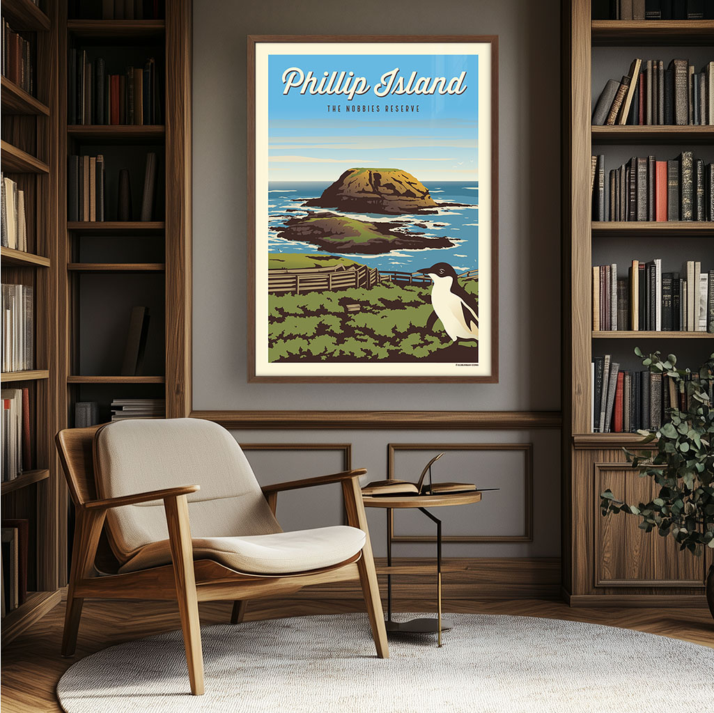 Phillip Island The Nobbies Reserve Suburban Icon Poster