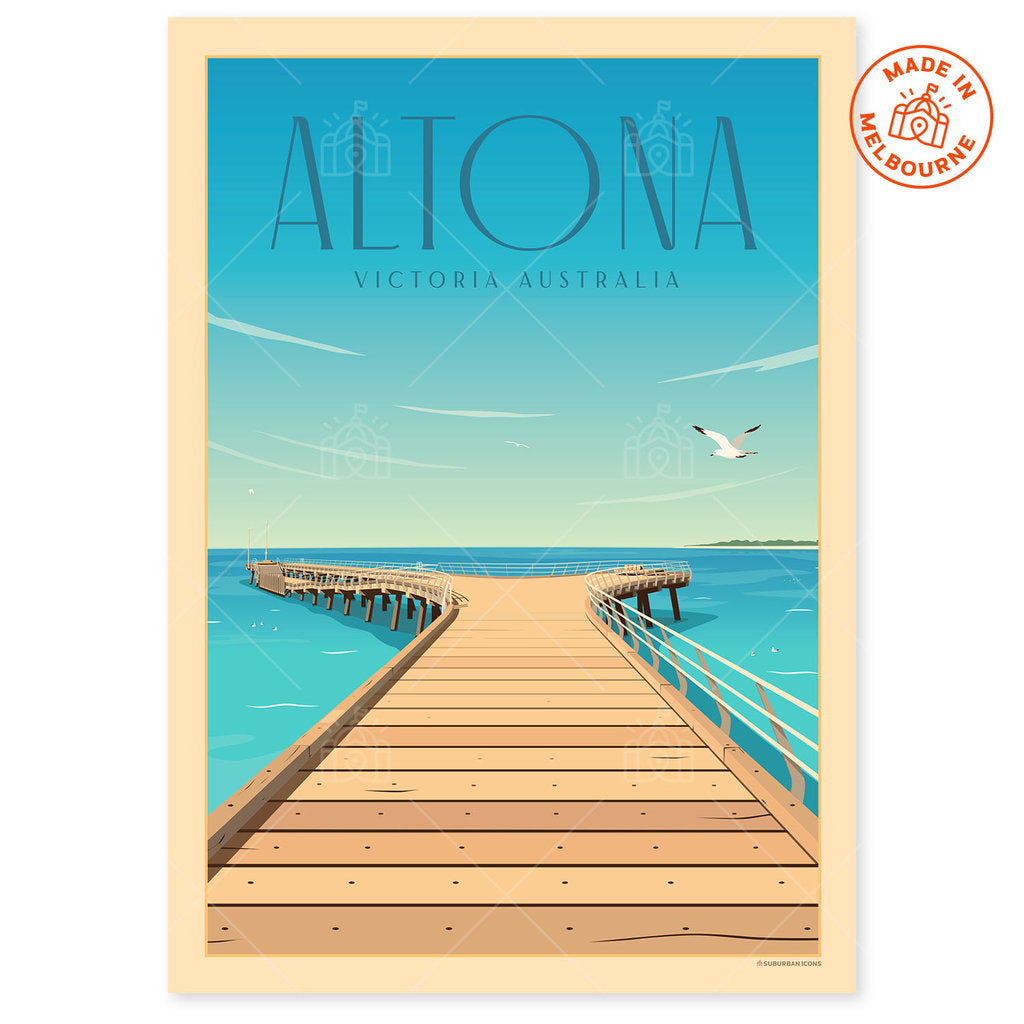 Altona Pier Suburban Icon Poster