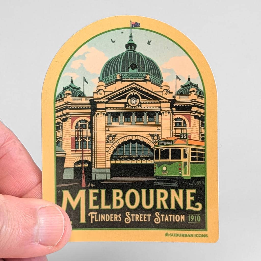 Flinders Street Station Melbourne Sticker