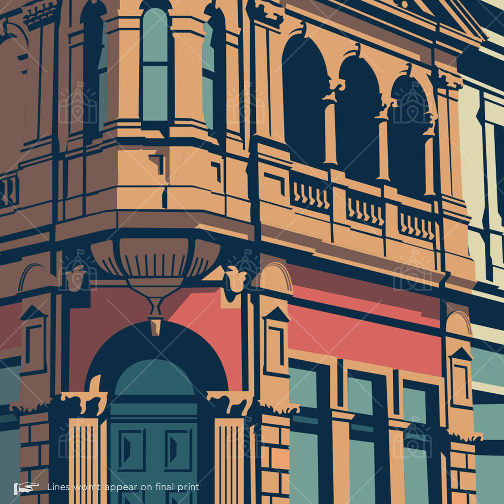 Islington, 168 Bellair Street, Kensington Suburban Icon Poster