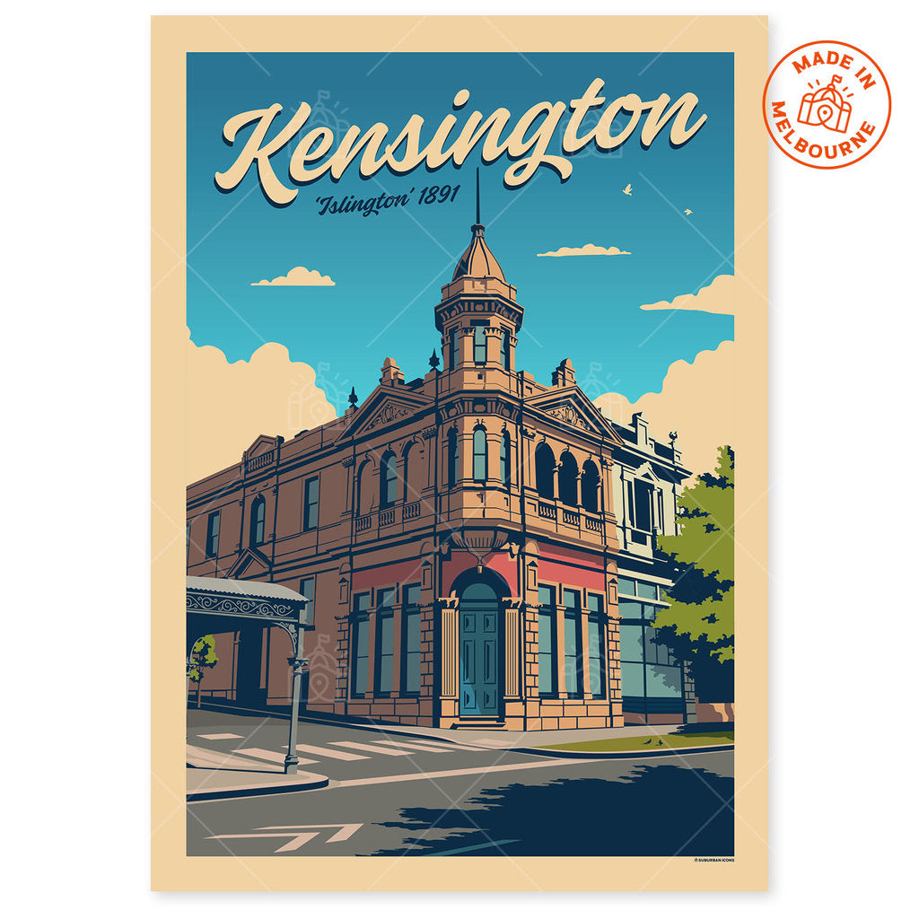Islington, 168 Bellair Street, Kensington Suburban Icon Poster