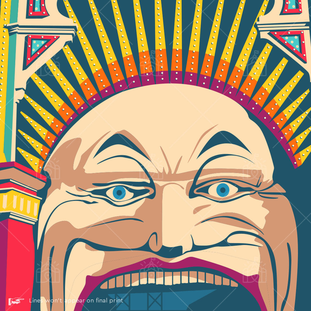 Luna Park St Kilda Suburban Icon Poster