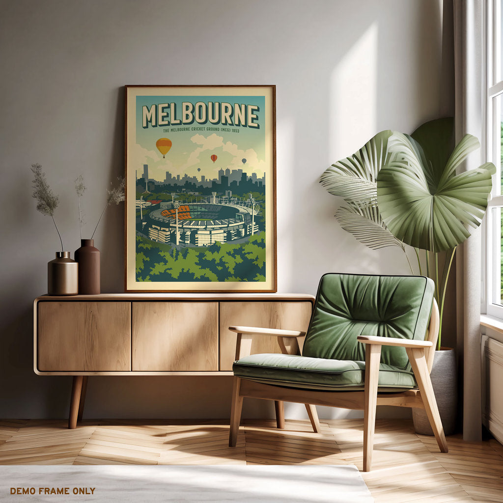 Melbourne Cricket Ground MCG Suburban Icon Poster