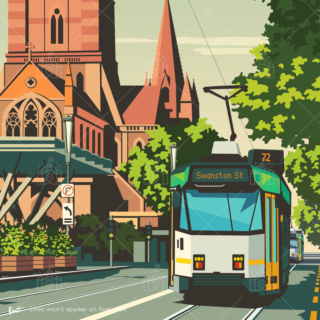 Melbourne: The Garden Capital Suburban Icon Poster