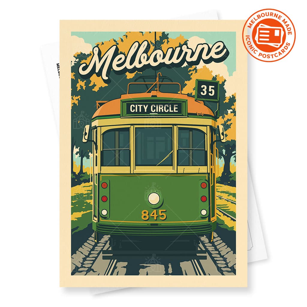 Melbourne Tram W-Class Postcard