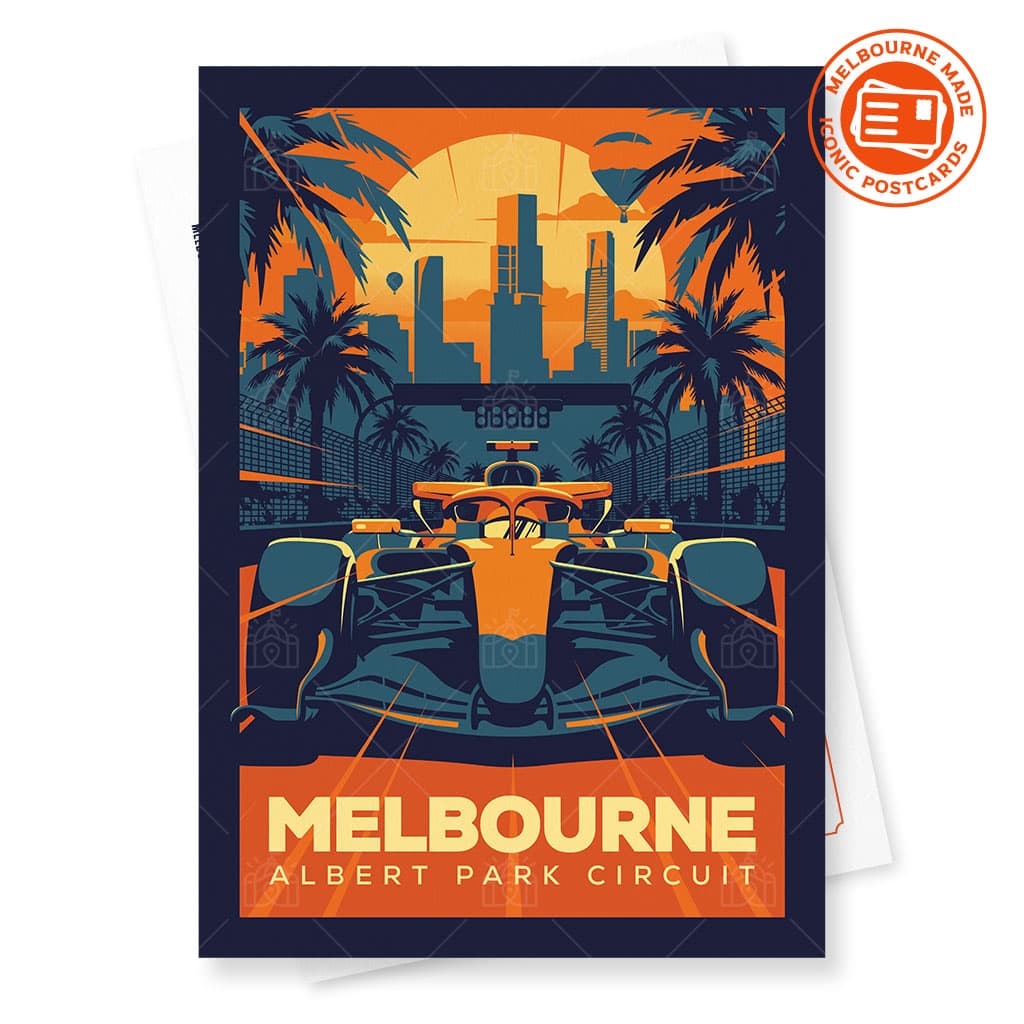 Melbourne’s Albert Park Circuit Postcard