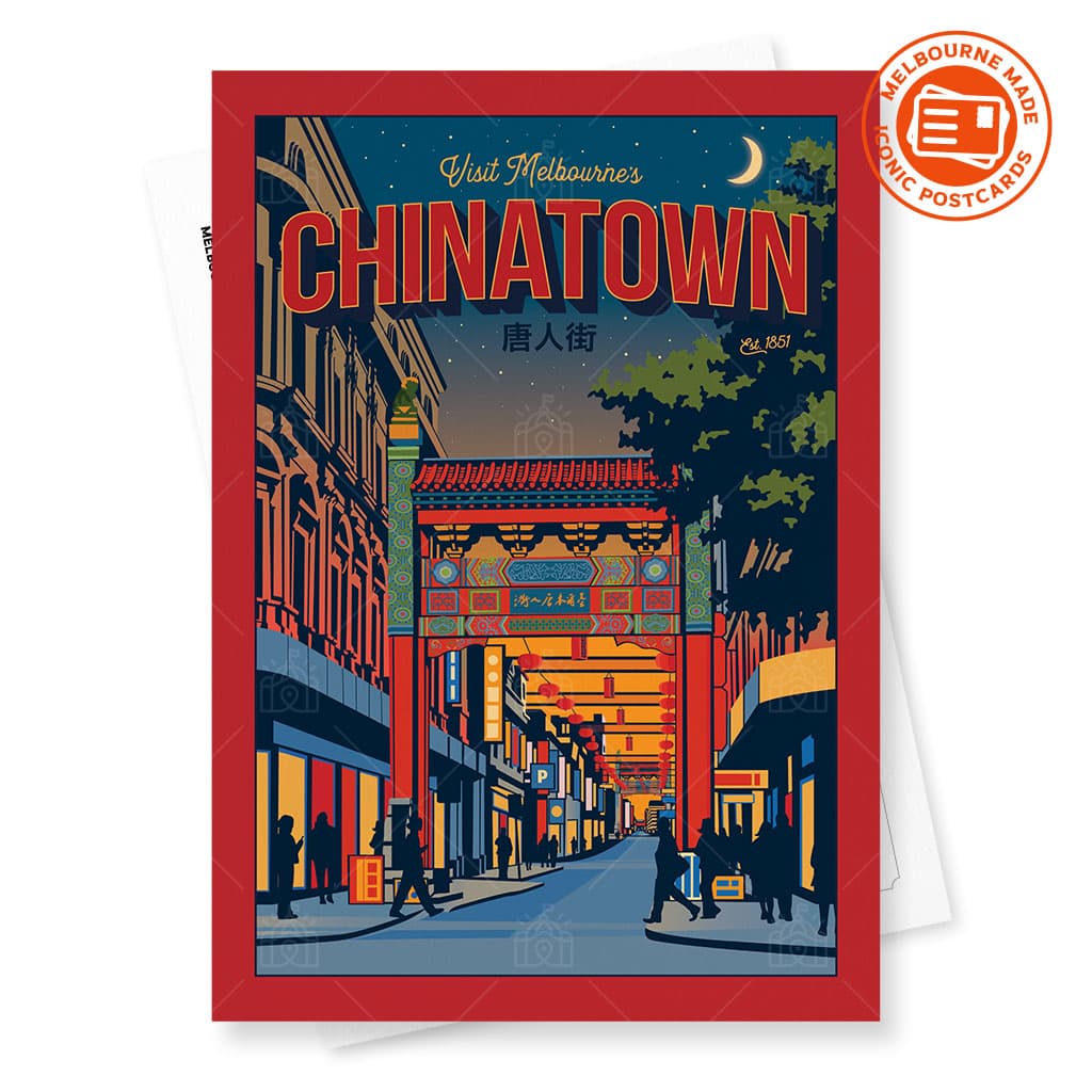 Melbourne’s Chinatown Postcard