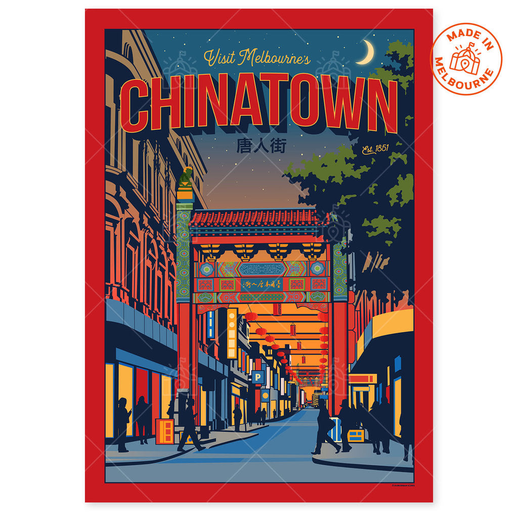 Melbourne's Chinatown Suburban Icon Poster