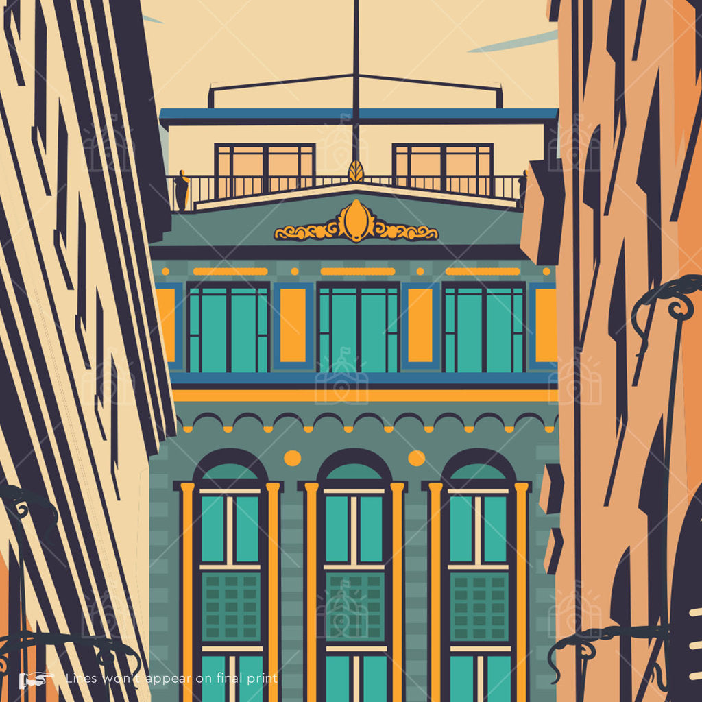 Melbourne's Degraves Street Suburban Icon Poster