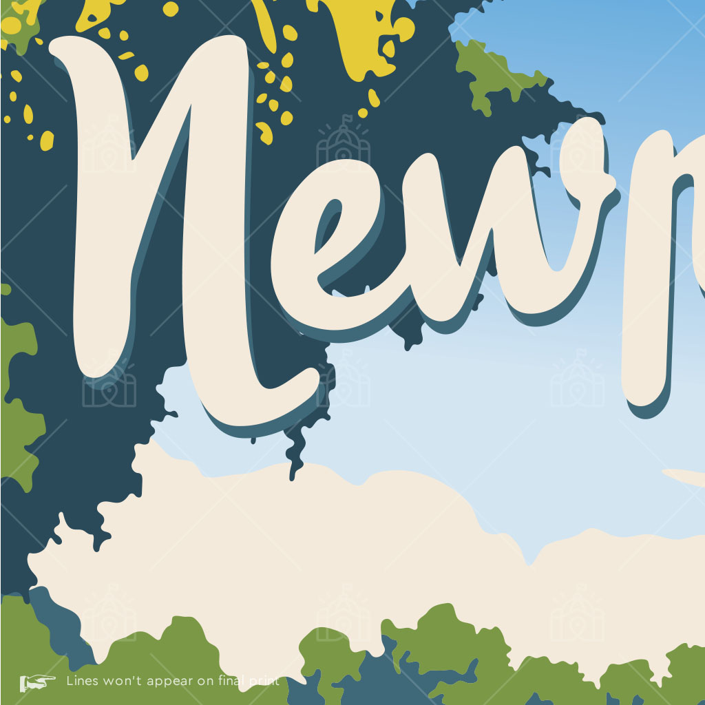 Newport Lakes Reserve Suburban Icon Poster