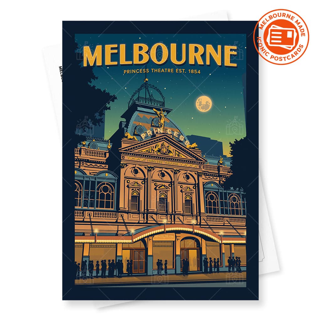 Princess Theatre Melbourne Postcard