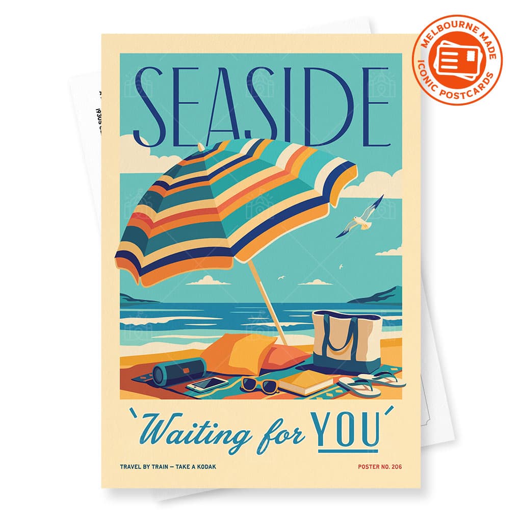 Seaside: Waiting For You Postcard