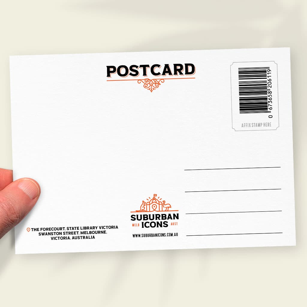 State Library Victoria Forecourt Postcard