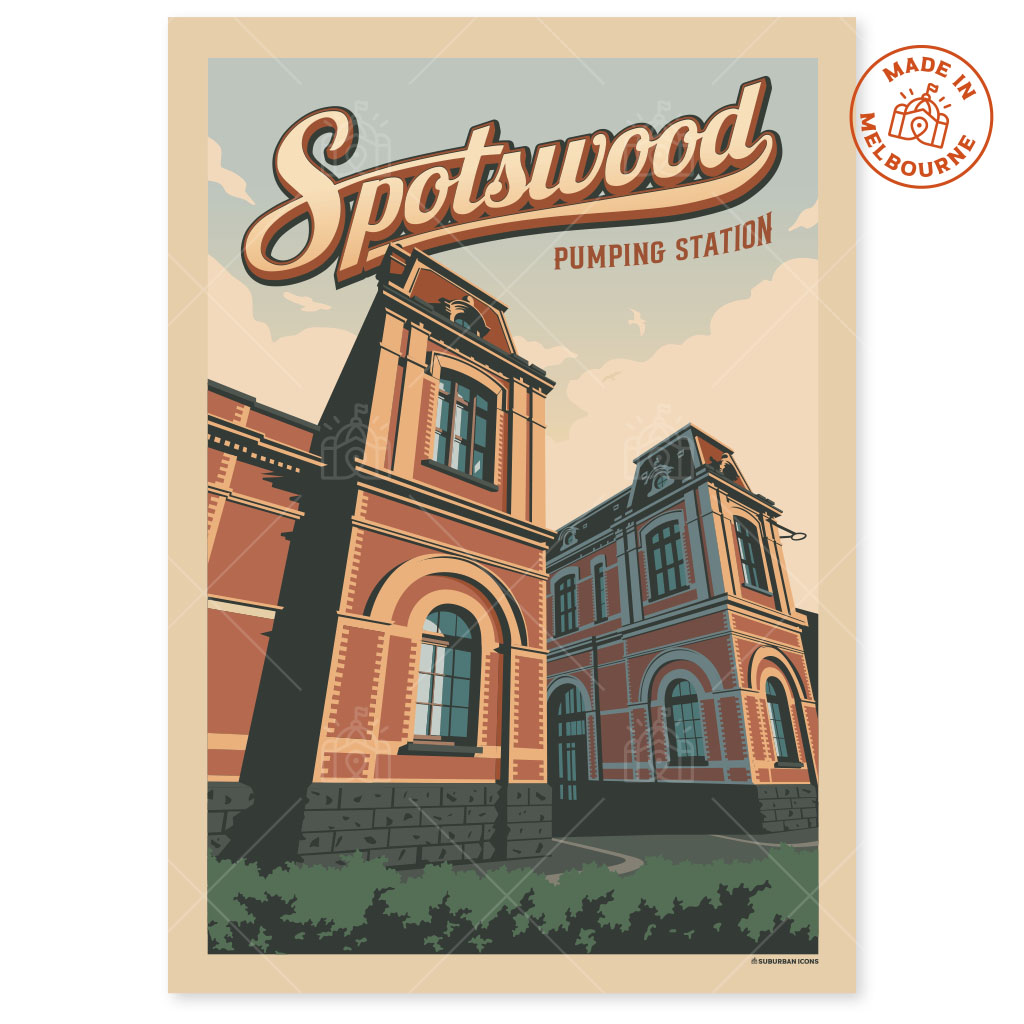Spotswood Pumping Station Suburban Icon Poster