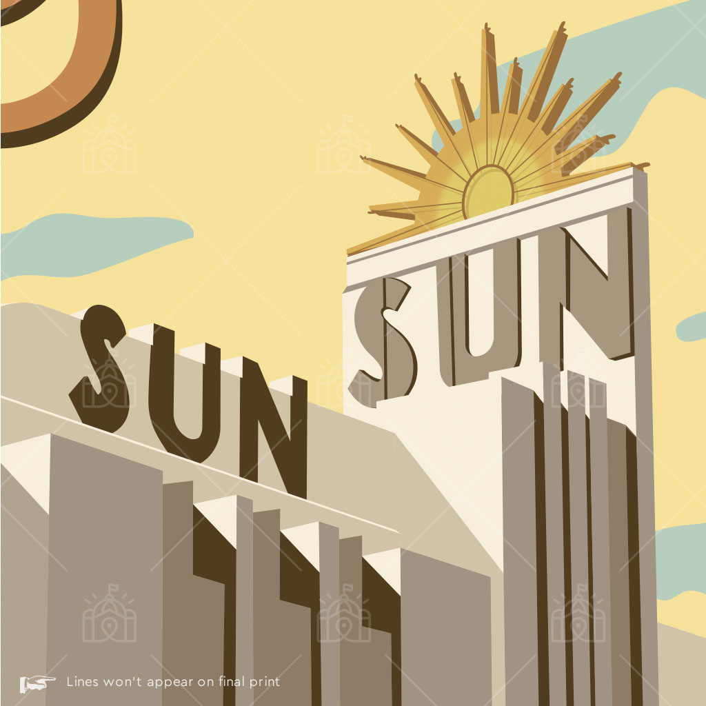 Sun Theatre Yarraville Suburban Icon Poster