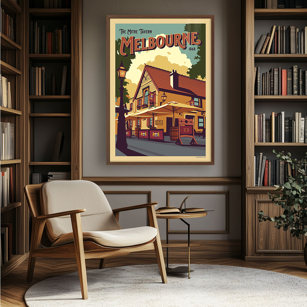 The Mitre Tavern Melbourne CBD Suburban Icon Poster