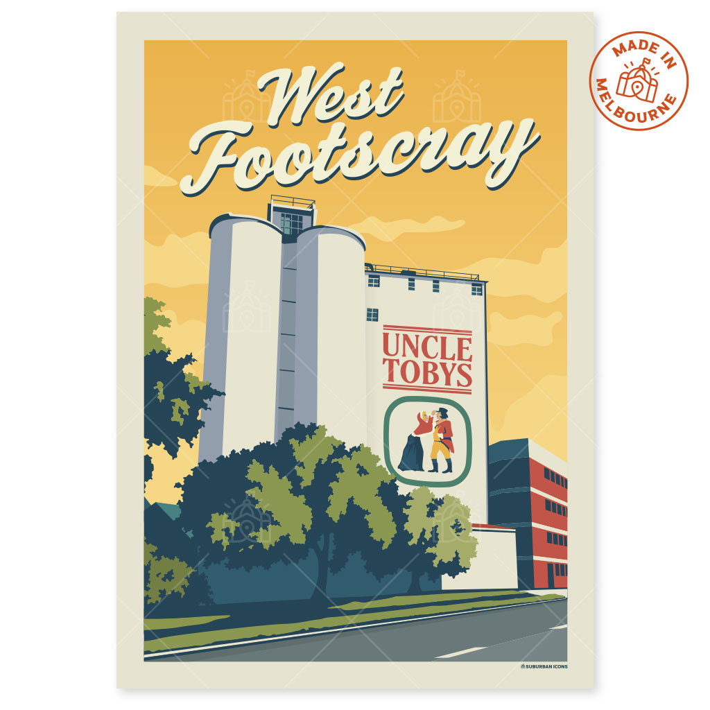 Uncle Tobys West Footscray Suburban Icon Poster