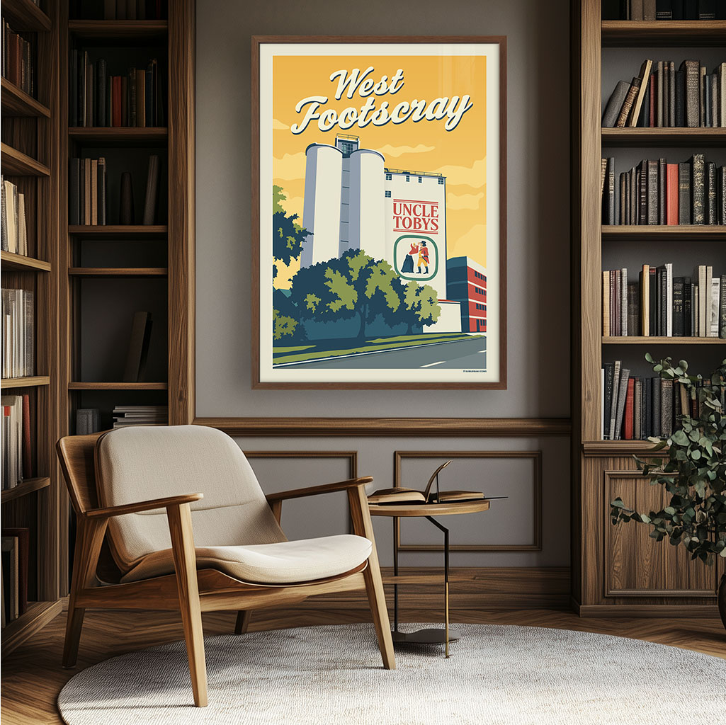 Uncle Tobys West Footscray Suburban Icon Poster
