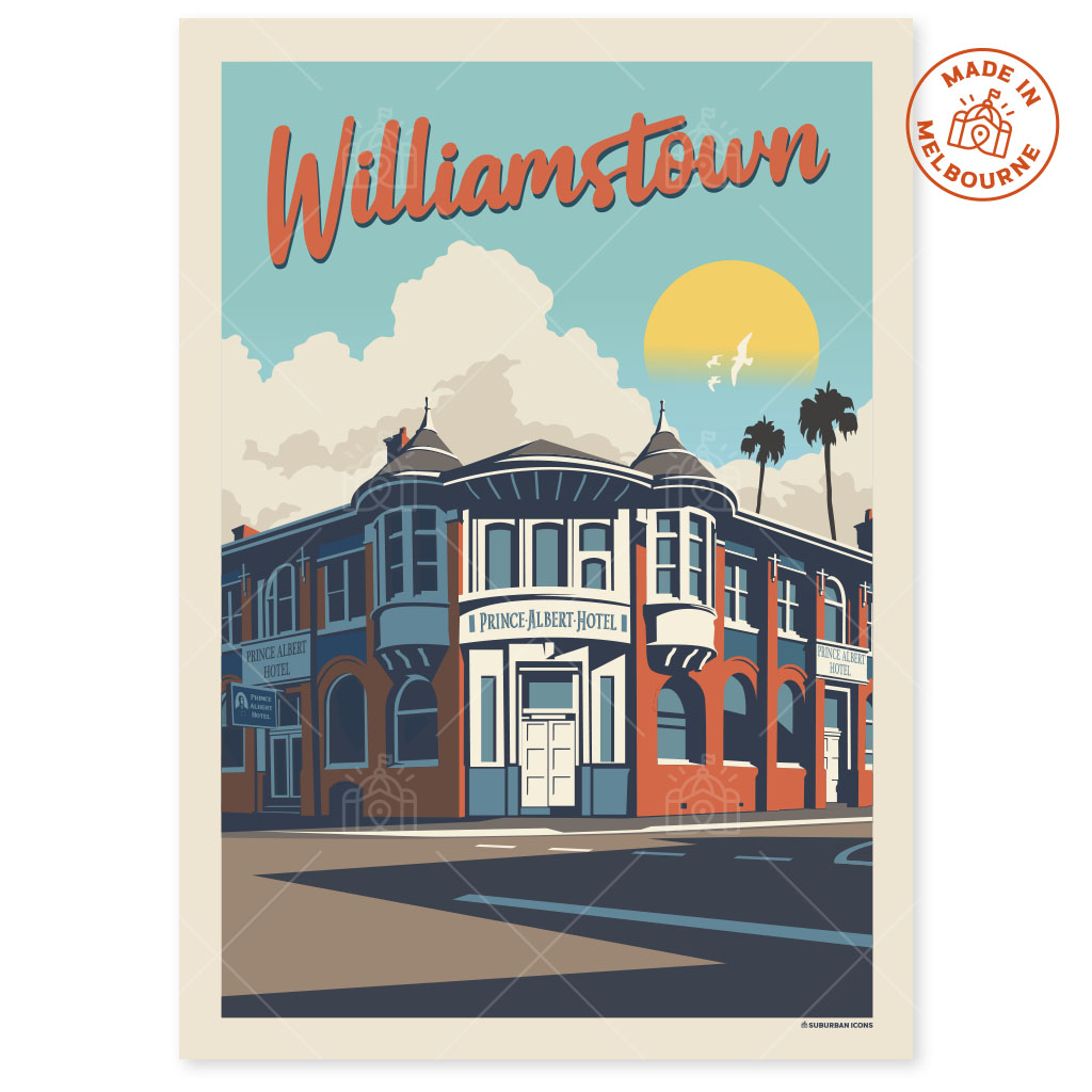 Williamstown Prince Albert Hotel Suburban Icon Poster