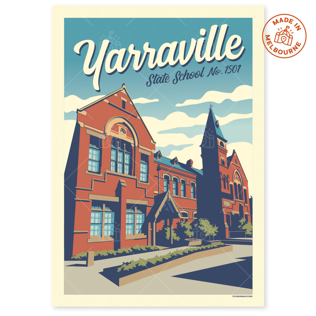 Yarraville State School (Community Centre) Suburban Icon Poster
