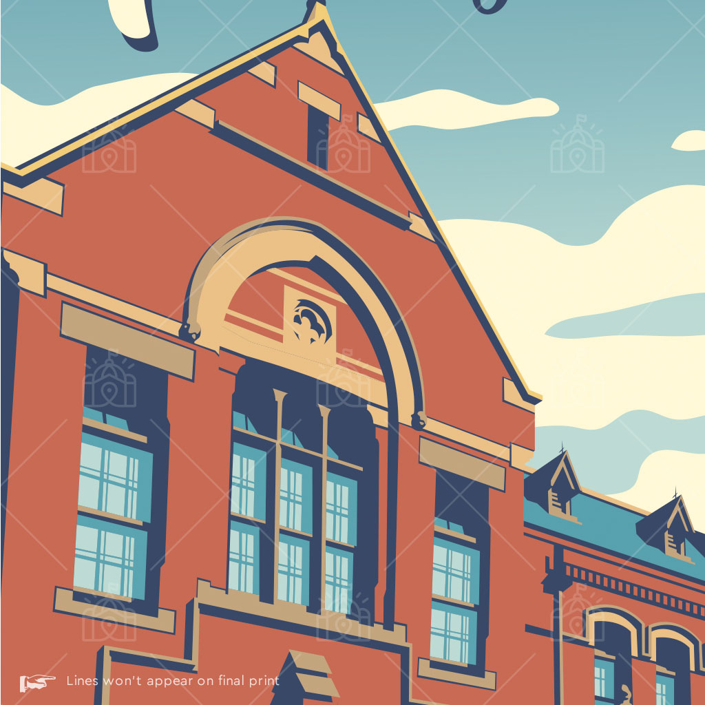 Yarraville State School (Community Centre) Suburban Icon Poster