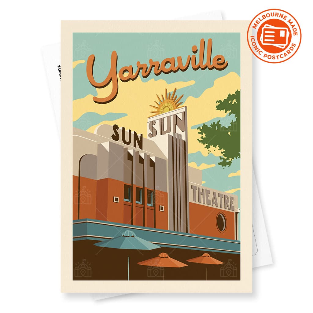 Yarraville Sun Theatre Postcard
